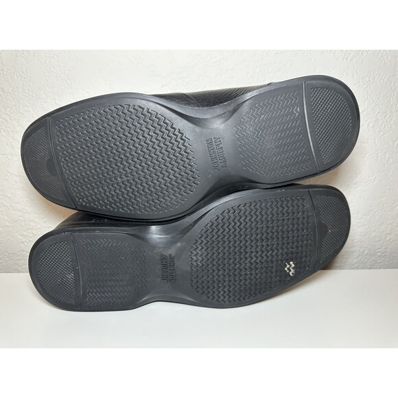 Johnston‎ & Murphy Sheepskin Slip On Leather Black Shoes 20-7615 Men's 10M - Picture 8 of 8